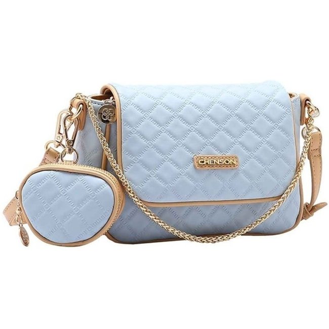 Bolsa Ombro Feminina Chenson Matelassê Cute Azul Incolor