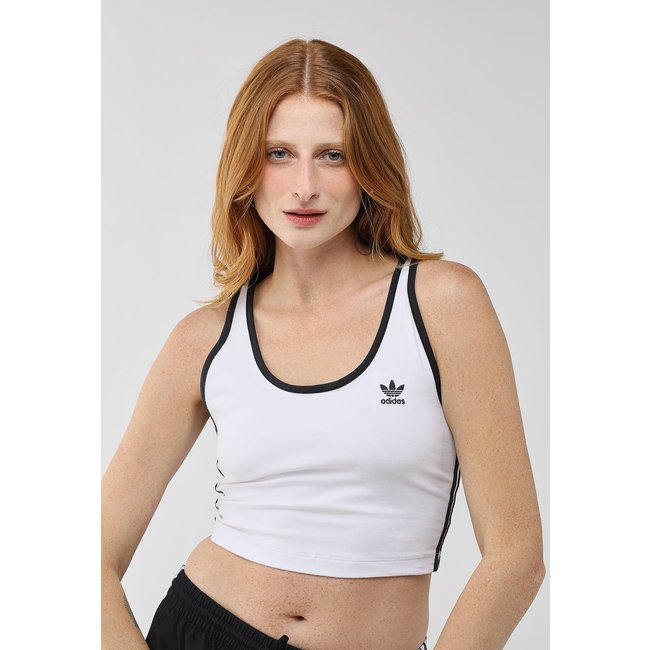 Regata Feminina adidas Originals 3 Listras Branca