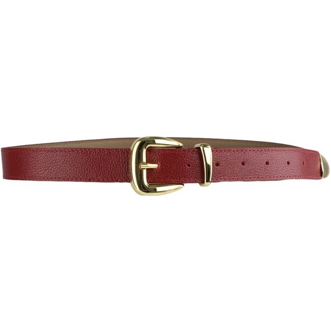 Cinto Nua Duza De Couro Vermelho - Ruggiero
