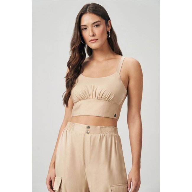 Top Barra Embutida Feminino Acostamento