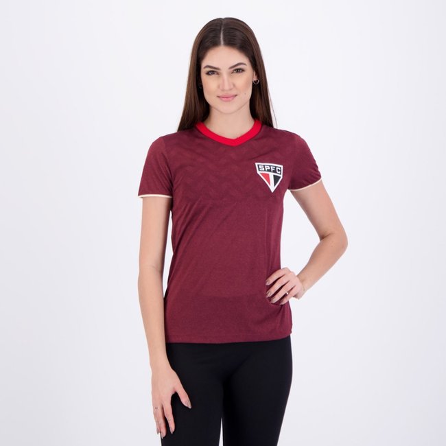 Camisa São Paulo Digno Feminina Bordô