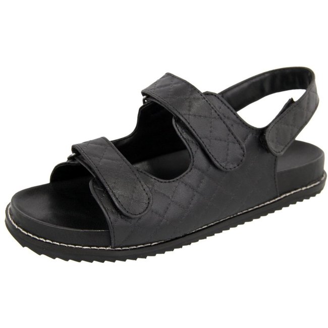 Sandalia Birken Rasteira Papete Preto Tellini Store