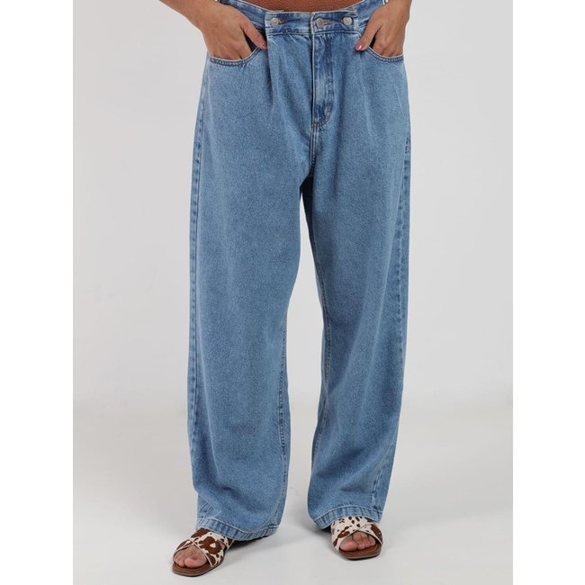 Calça Jeans Loose Fit Autentique Feminina AZUL
