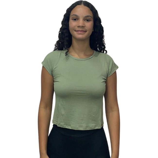 Blusa Solta Cropped Lunender