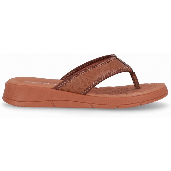 Chinelo Esporão Anabela Médio Piccadilly 571009 Feminino - Ocre