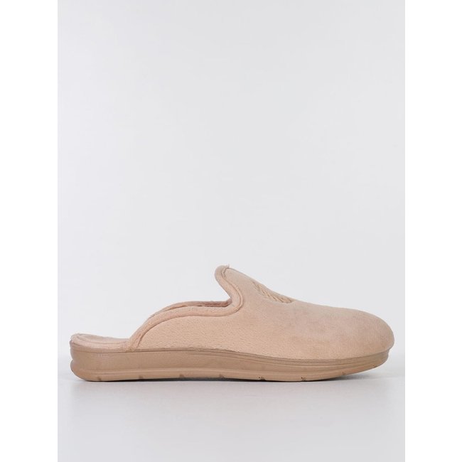 Infantil - Pantufa Slip Pegada Feminina BEGE