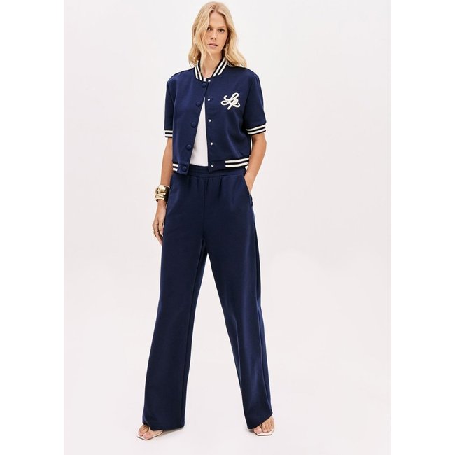 Calça De Moletom Wide Leg Cintura Alta Lança Perfume