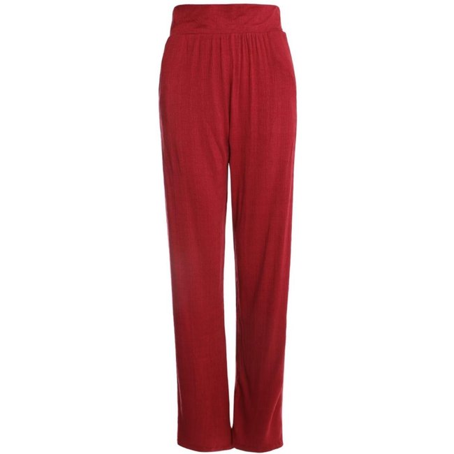 Calça Malha Wide Leg Autentique Feminina VINHO