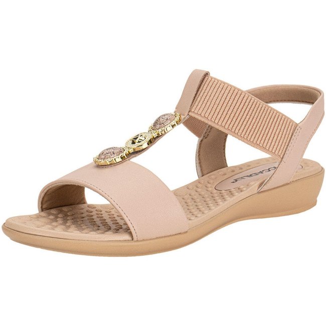 Sandália Feminina Flat Piccadilly 500399 0083990 Laranja