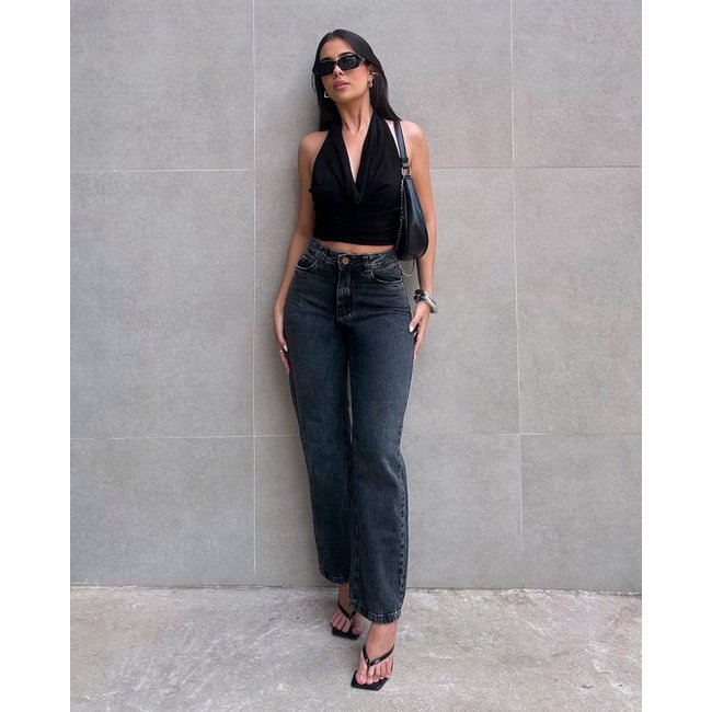 Calça Jeans Straight Fit Feminina 25196 Vintage Consciência