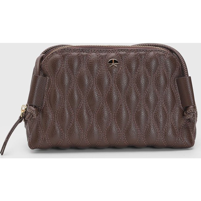Bolsa Média Feminina Luiza Barcelos Matelassê Marrom
