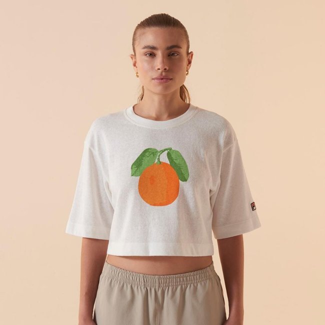 Camiseta Fila Oversized Orange Gt Feminina Incolor