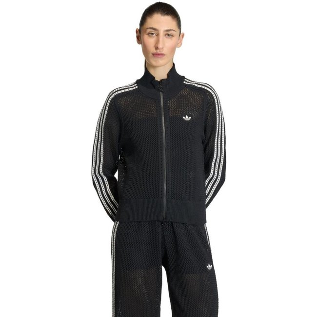 JAQUETA CROCHÊ FIREBIRD TRACK TOP adidas Originals Preto