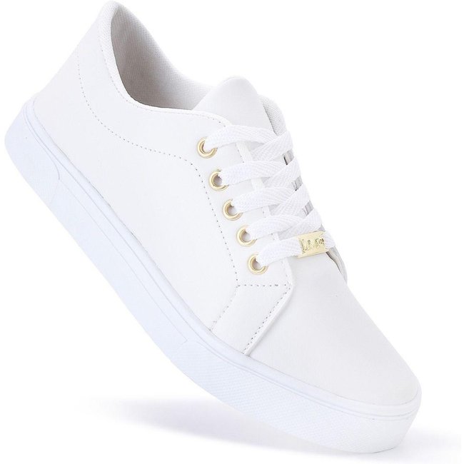 Tênis Casual Feminino Juthá Confortável Branco