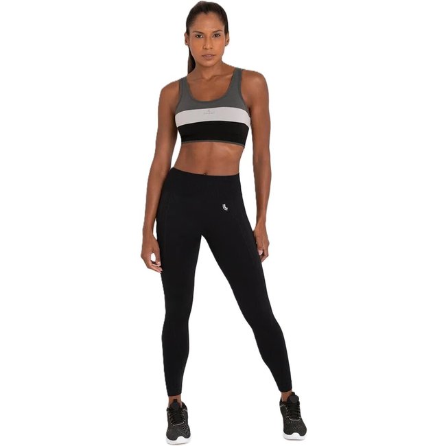 Calça Legging Feminina Adulto Leg Max Lupo Preto