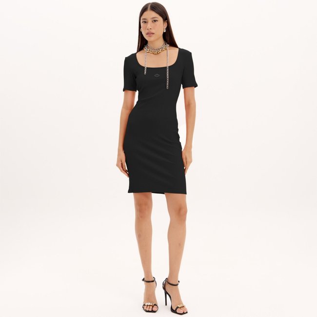 Vestido Curto Easy Lança Perfume Ve25 Preto Feminino