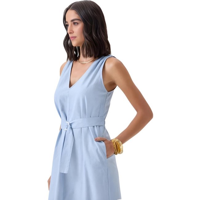 Vestido Solto Maxi Midi Flor De Lis
