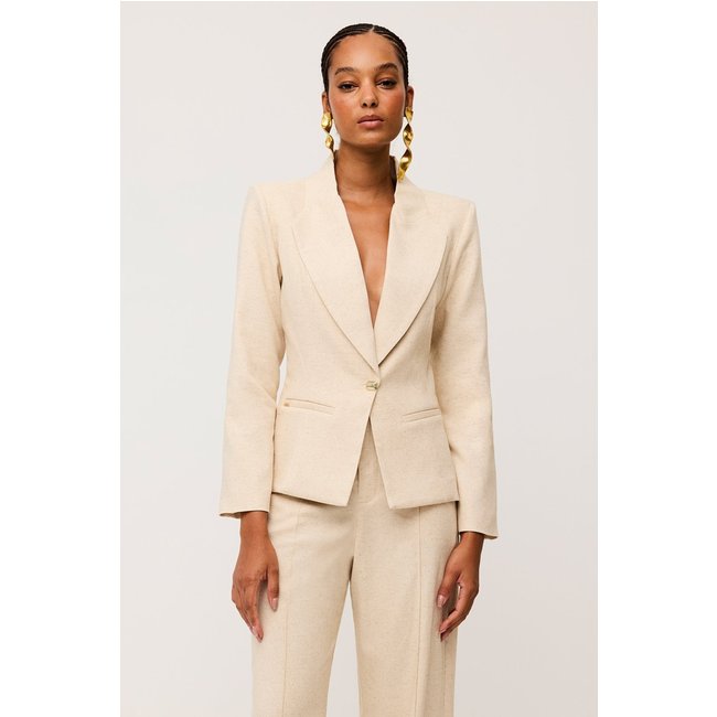 Blazer Estruturado Liso Natural Charry