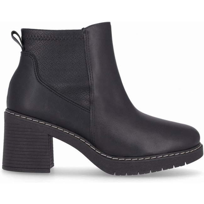 Bota Denise Cano Curto Salto Alto Preto