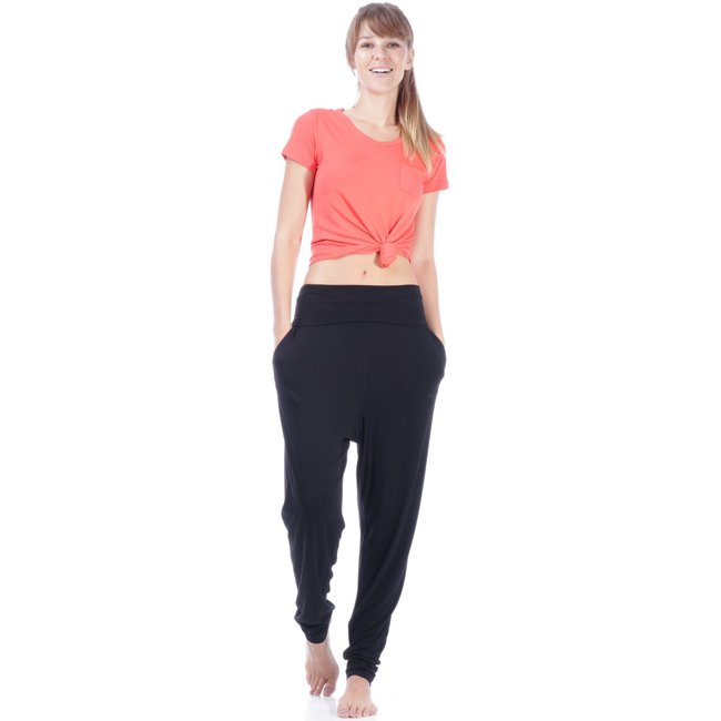 Calça Saruel Malha Amazonia Vital com Bolso Preto