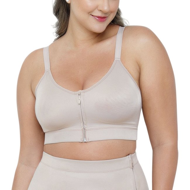 Sutiã Top Dilady 306101 Fecho Em Zíper CHOCOLATE