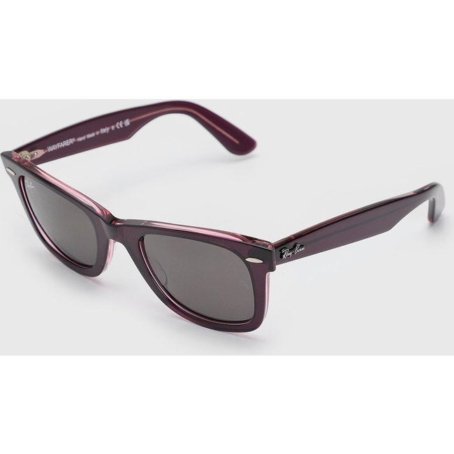 Óculos Feminino Ray-Ban Wayfarer Acetato Vinho Translúcido