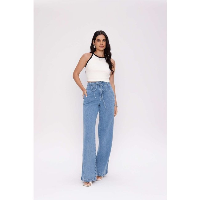 AGR WIDE LEG CINTURA ALTA BOHO UNICA Gatabakana