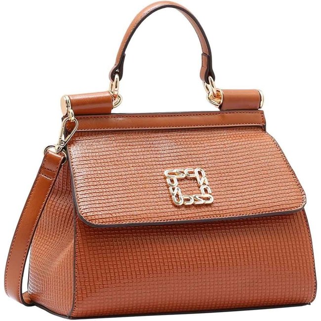 Bolsa Feminina Chenson Original Perolado Chic Mão Whisky 3485063