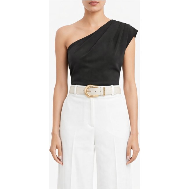 Cinto Fivela Meia Lua D Bell Outelet Fashion Off-White