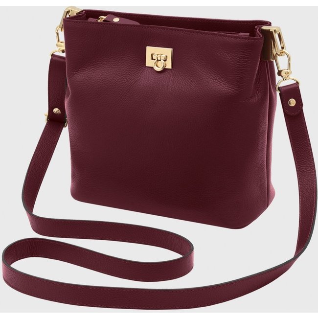 Bolsa Transversal Couro Mariart Juá Rubi