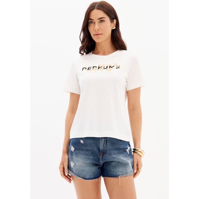 Camiseta Lança Perfume Reta Logo Branca