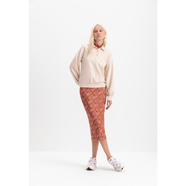 Blusao feminino em molecotton Essendi Off-white