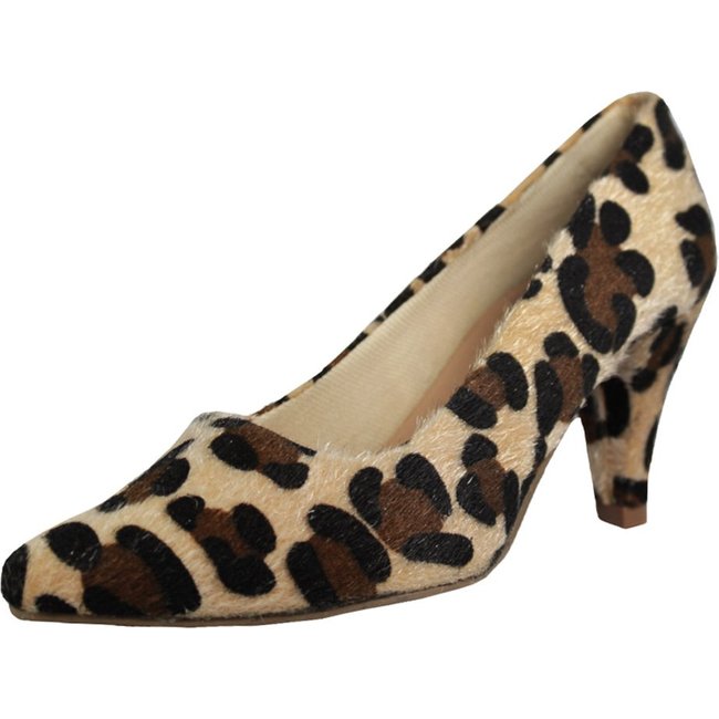 Scarpin Salto Baixo Fino Onça Luiza Sobreira Mod. 637