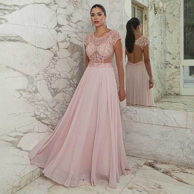Vestido De Festa Auston Seville Rosa
