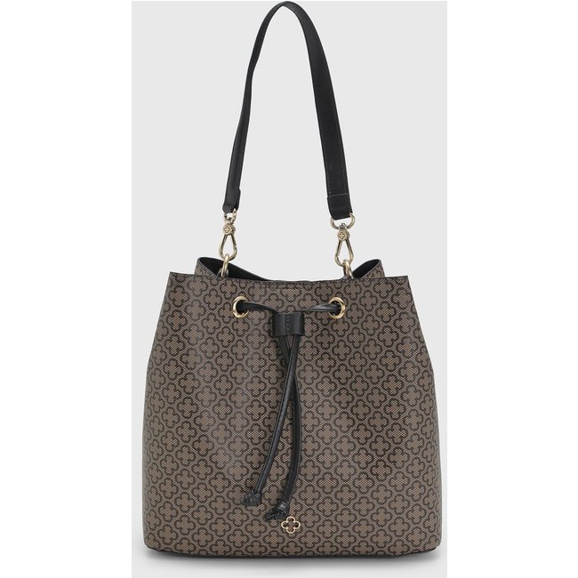 Bolsa Média Feminina Capodarte Monograma Bege