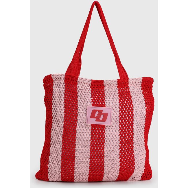 Bolsa Feminina Colcci Trama Crochê Rosa