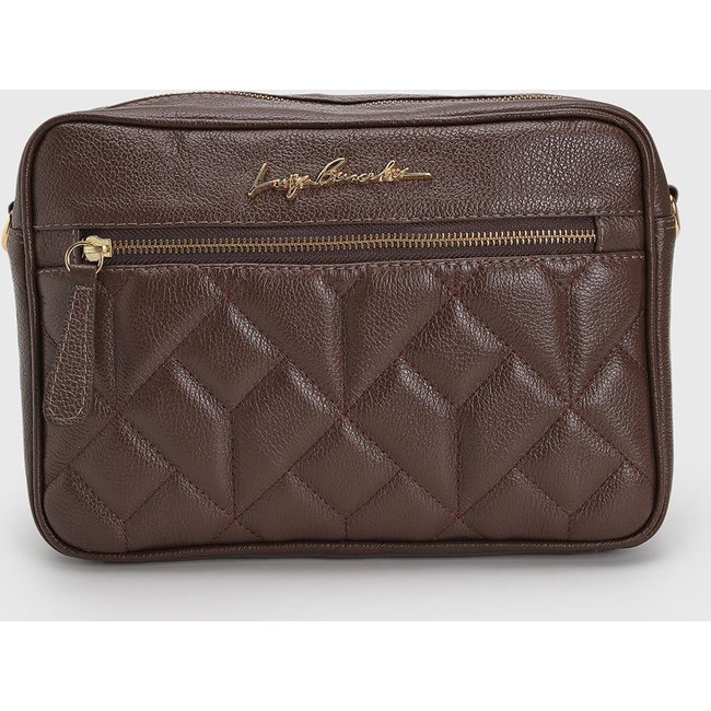 Bolsa Luiza Barcelos Transversal Marrom