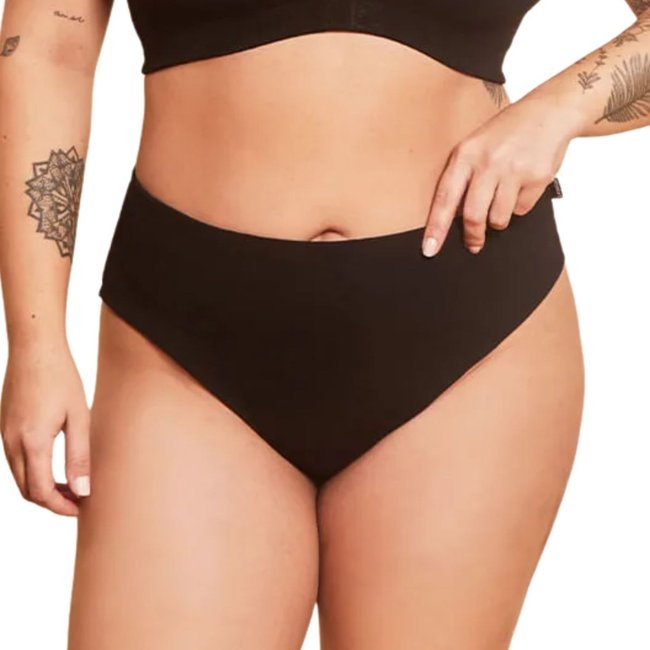 Calcinha Fio Dental Duplo Cintura Alta Lisa Nayane