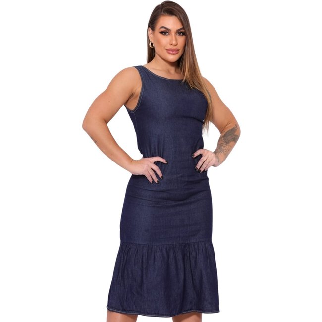 Vestido Jeans Light Jeans Regata