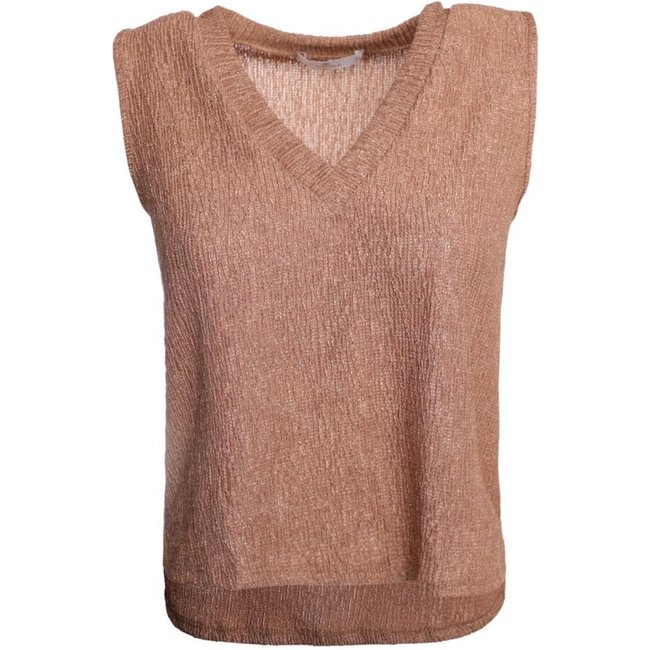 Blusa Mullet Sem Manga Autentique Feminina MARROM