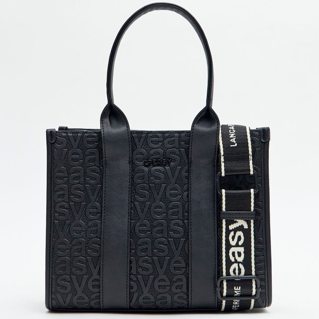 Bolsa Tote Easy Lança Perfume Frequencia Ou26 Preto Feminino
