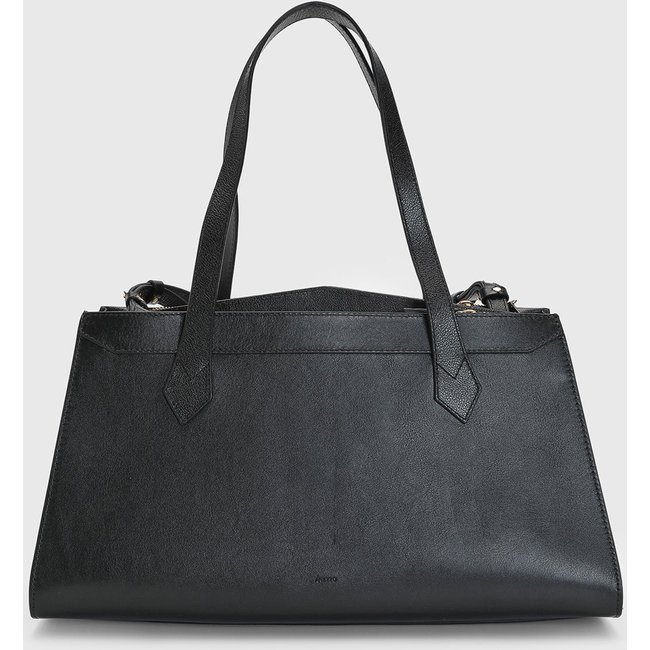 Bolsa Feminina Arezzo Grande Couro Preta