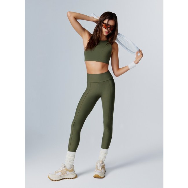 Calça Legging Colcci Sport Cós Alto Perfect Fit Verde