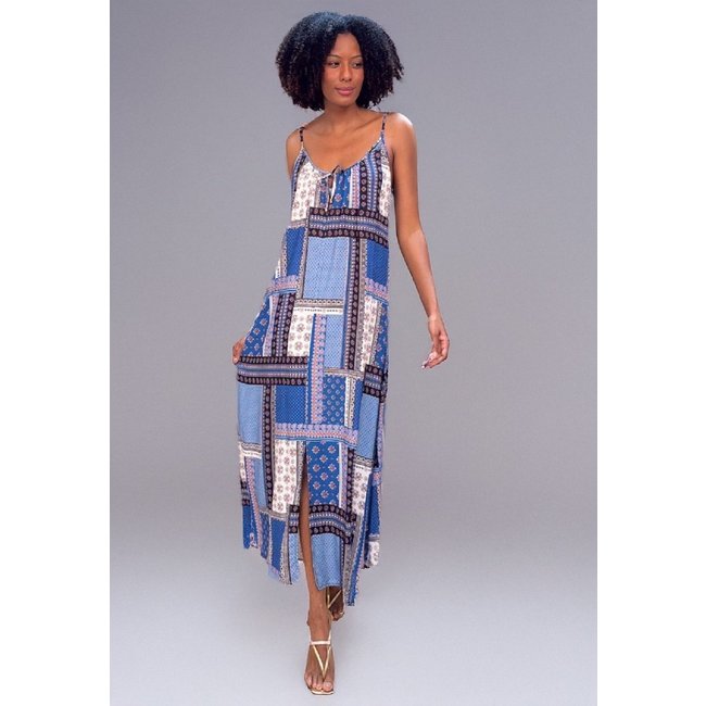 Vestido Midi Amplo Blue Baby
