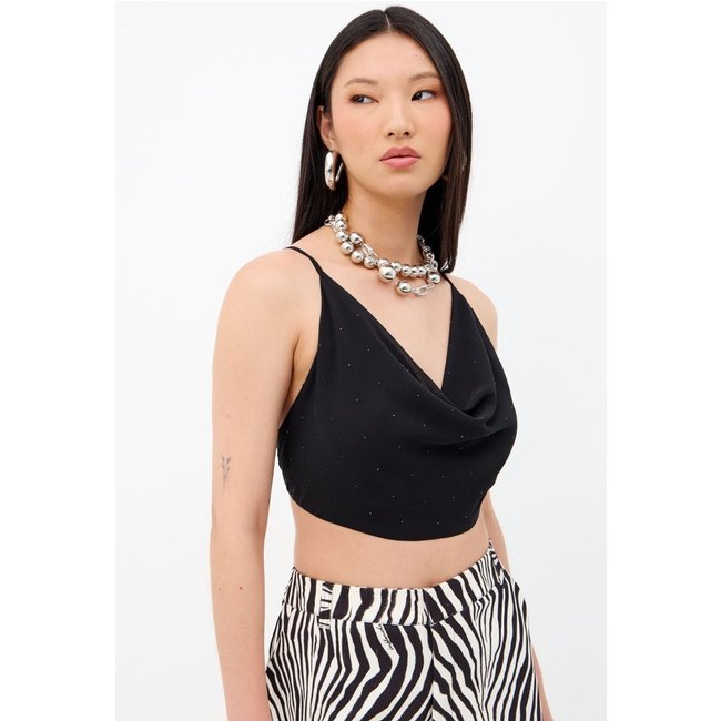 Top Degagê Strass Feminino Inblanche