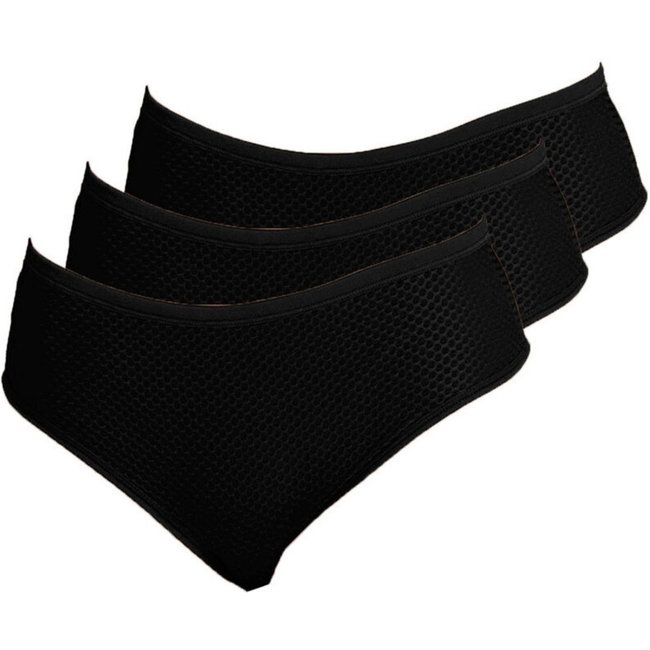 Kit com 3 Calcinhas Biquíni Dilady 203200 Preto