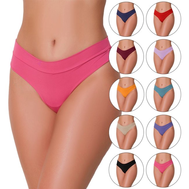 Kit 6 Tangas Gabi Lingerie Sensual Microfibra Confortável Modelagem Perfeita