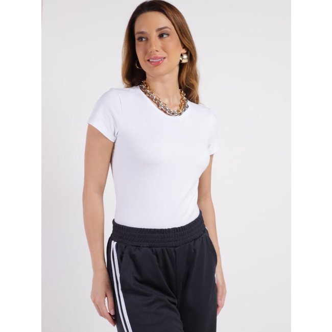 Blusa Manga Curta Autentique Feminina Branco