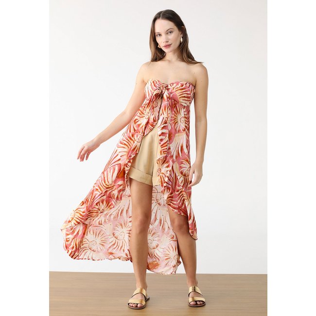 Blusa FARM Tunica Mar de Concha Rosa