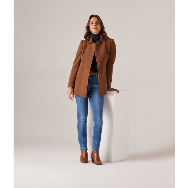 Calca Jeans Skynni Five Pockets Feminina Azul Medio